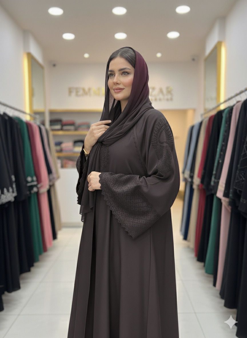 Star cuffs Abaya