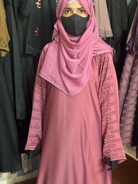 Black beeds fency Abayas