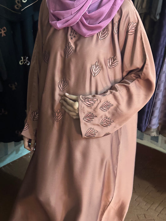 Black beeds fency Abayas