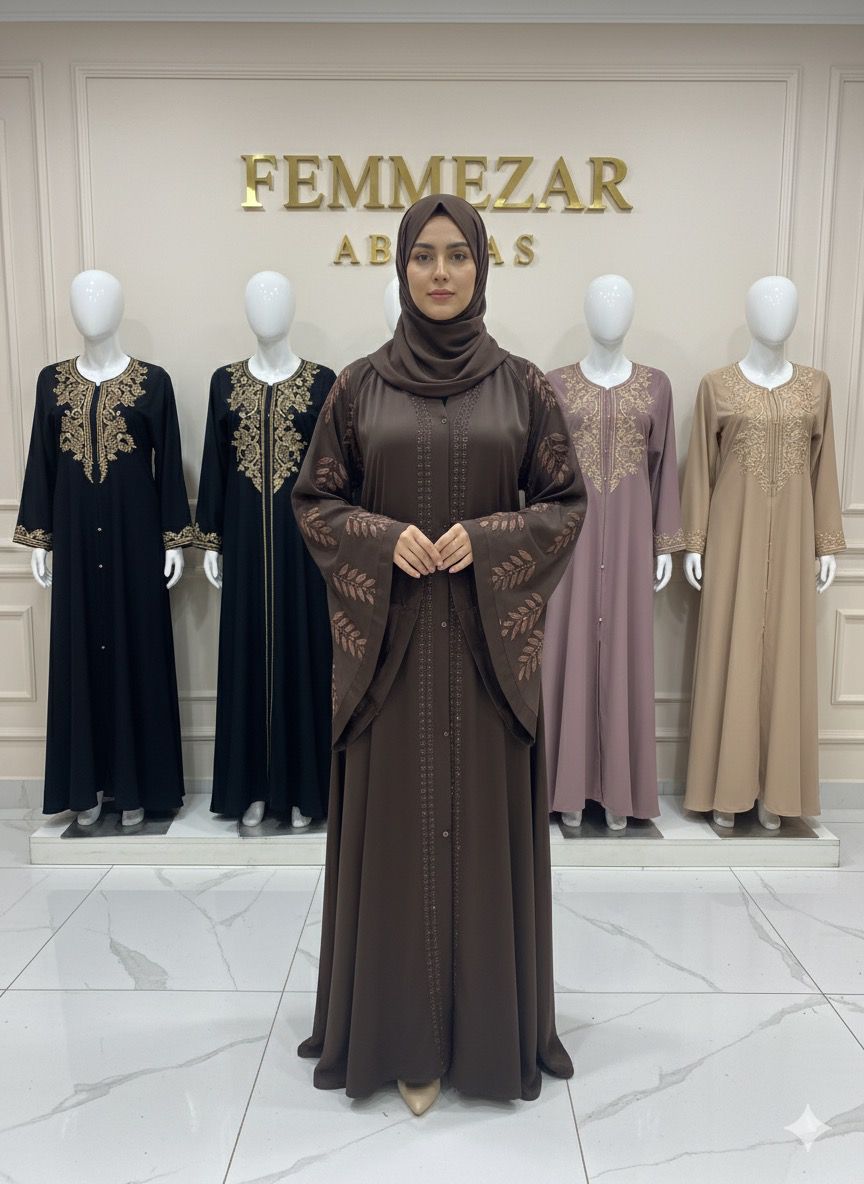 Leaf Arms Abaya