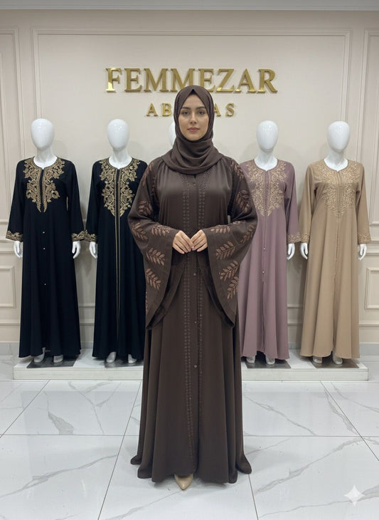 Leaf Arms Abaya
